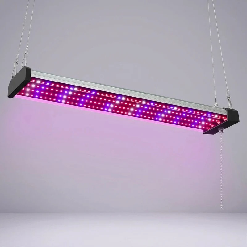 LED Groeilamp Volspectrum met Trekschakelaar voor Kamerplanten Kruiden en Groenten 30-100cm 120-384 LEDs | Sansoti