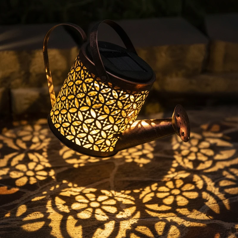 Zonne-energie Tuinlamp met Waterval-effect LED Verlichting Decoratief voor Sfeervolle Avonden Buiten Tuin | Sansoti
