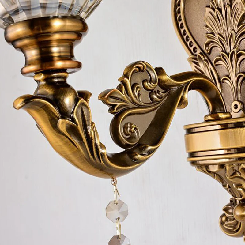Wandlamp Vintage Goudkleurig Metaal Instelbaar Licht E14 Fitting Klassieke Stijl Sfeerlamp Woonkamer | Sansoti