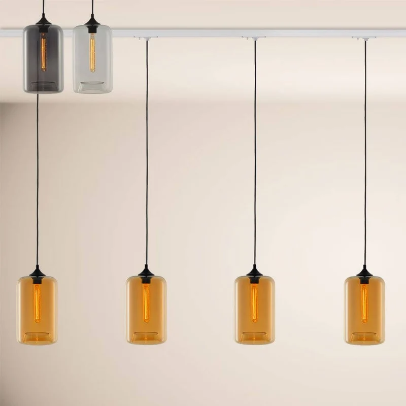 s.luce Cruet Up Esstisch-Pendellampe 1-Phasen-Schiene Endeinspeiser