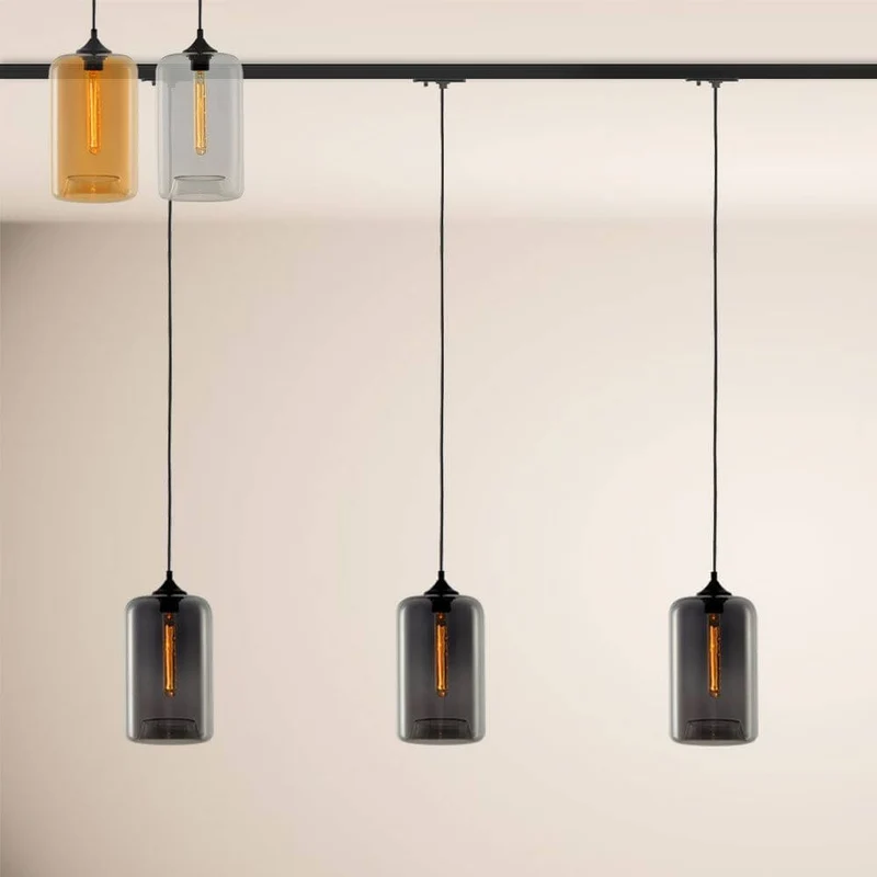 s.luce Cruet Up Esstisch-Pendellampe 1-Phasen-Schiene Endeinspeiser