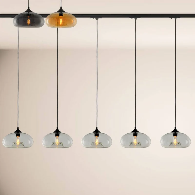 s.luce Cruet Low Esstisch-Hängelampe 1-Phasen-Schiene Mitteleinspeiser