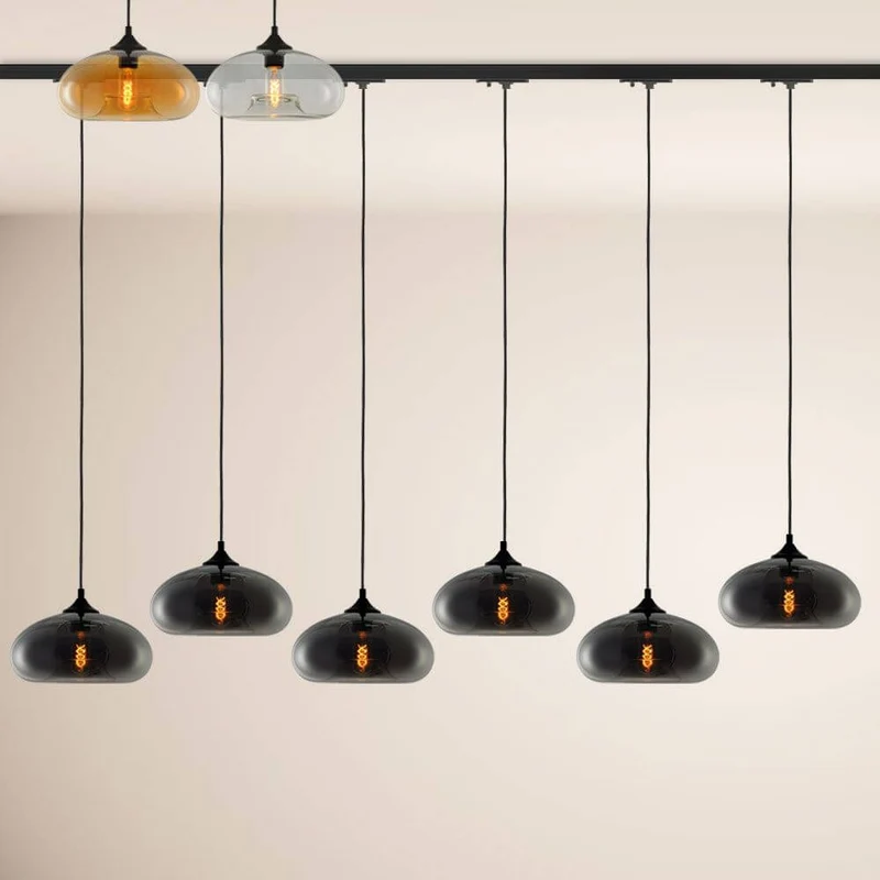 s.luce Cruet Low Esstisch-Hängelampe 1-Phasen-Schiene Mitteleinspeiser