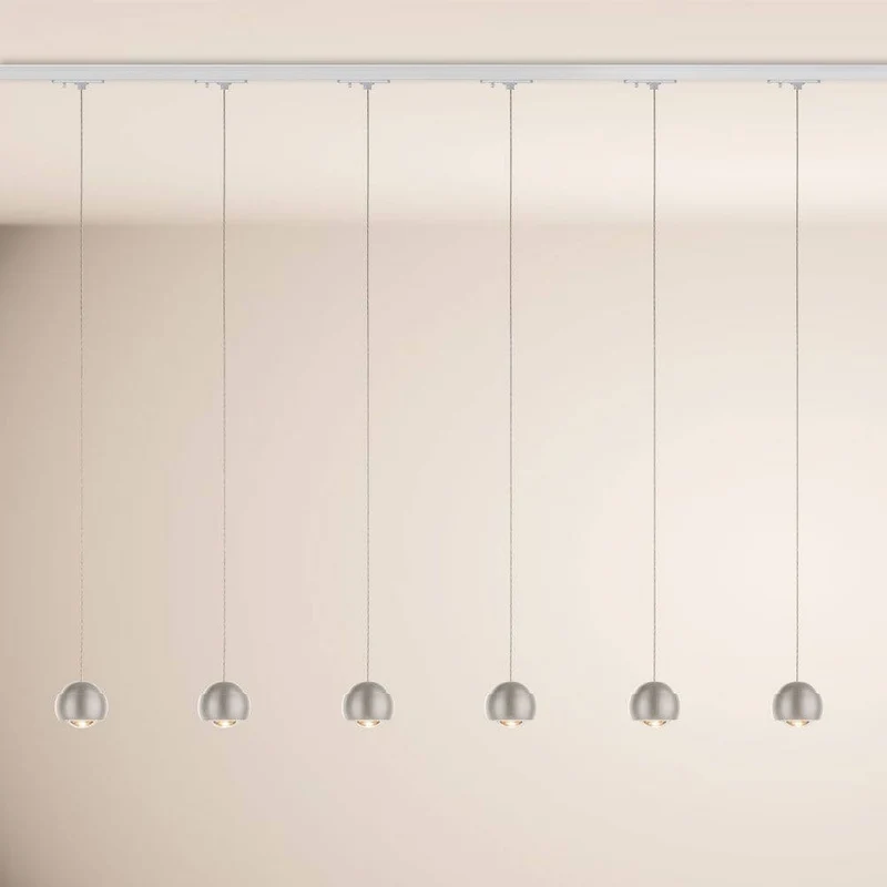 s.luce Beam LED Hängeleuchte 1-Phasen-Schienensystem Endeinspeiser
