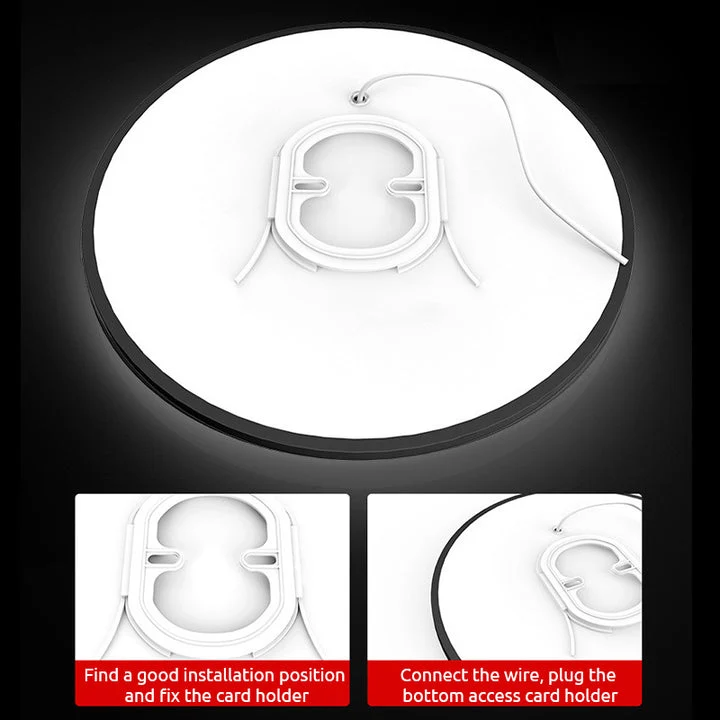 Ronde Plafondlamp Vlak Design LED Acryl Zwart Wit Goud Zilver Moderne Plafondverlichting Energiebesparend Woonkamer Slaapkamer | Sansoti