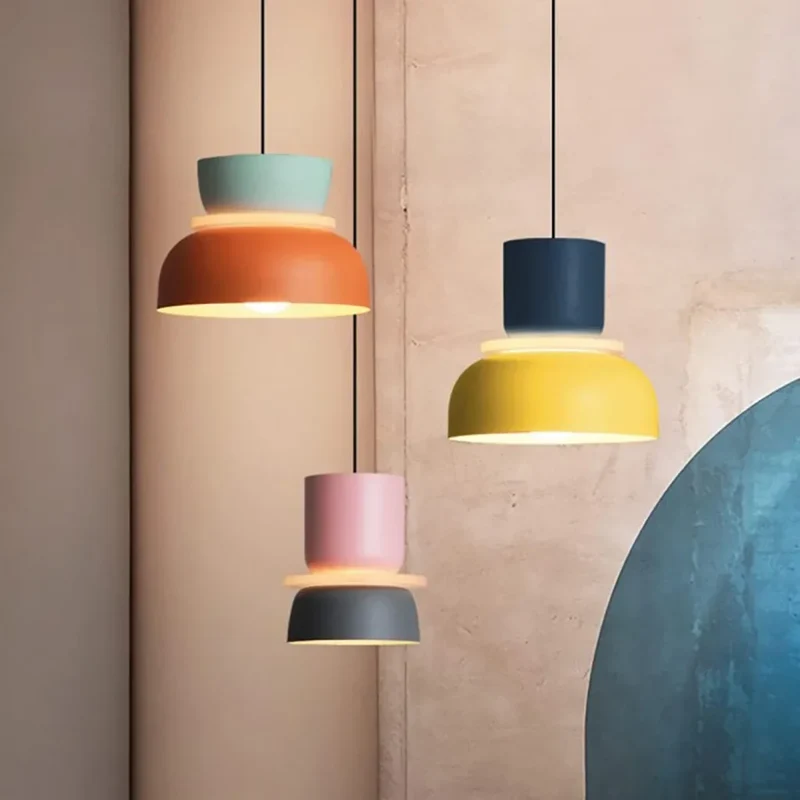 Sansoti | Lucie Nordic Hanglamp met Kleuraccenten