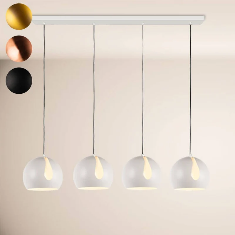 s.luce Ball Esstisch-Hängeleuchte Ø 30cm drehbarer Schirm 160cm Baldachin