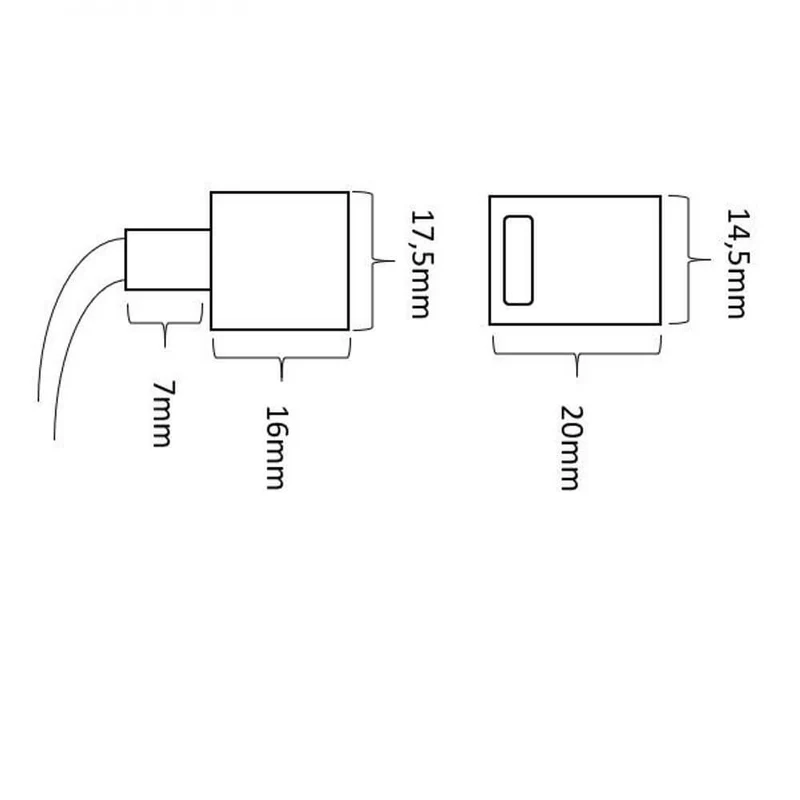 Clip-Kabelanschluss für 2-pol. IP68 LED-Strip 12mm