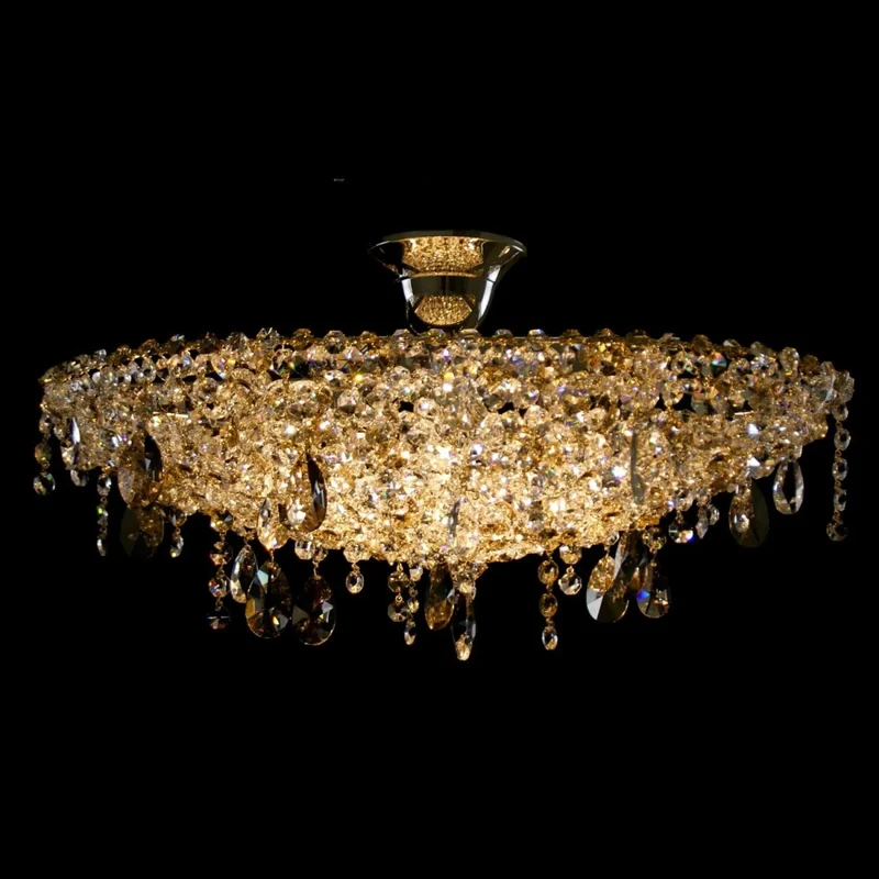 Casa Padrino Luxus Barock Kristall Wandleuchte Silber 50 x 25 x H. 20 cm - Prunkvolle Messing Wandleuchte mit böhmischem Kristallglas - Barock Möbel - Edel & Prunkvoll