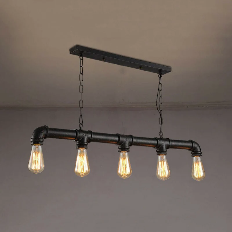 Hanglamp Industrieel Steampunk Waterpijp Koper Ijzer 110cm Vintage Plafondlamp Retro