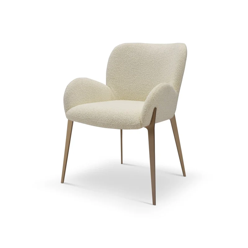 Casa Padrino Luxus Esszimmerstuhl Messing 62 x 66 x H. 81 cm - Esszimmerstuhl mit Stoffbezug - Moderne Esszimmer Möbel - Luxus Qualität