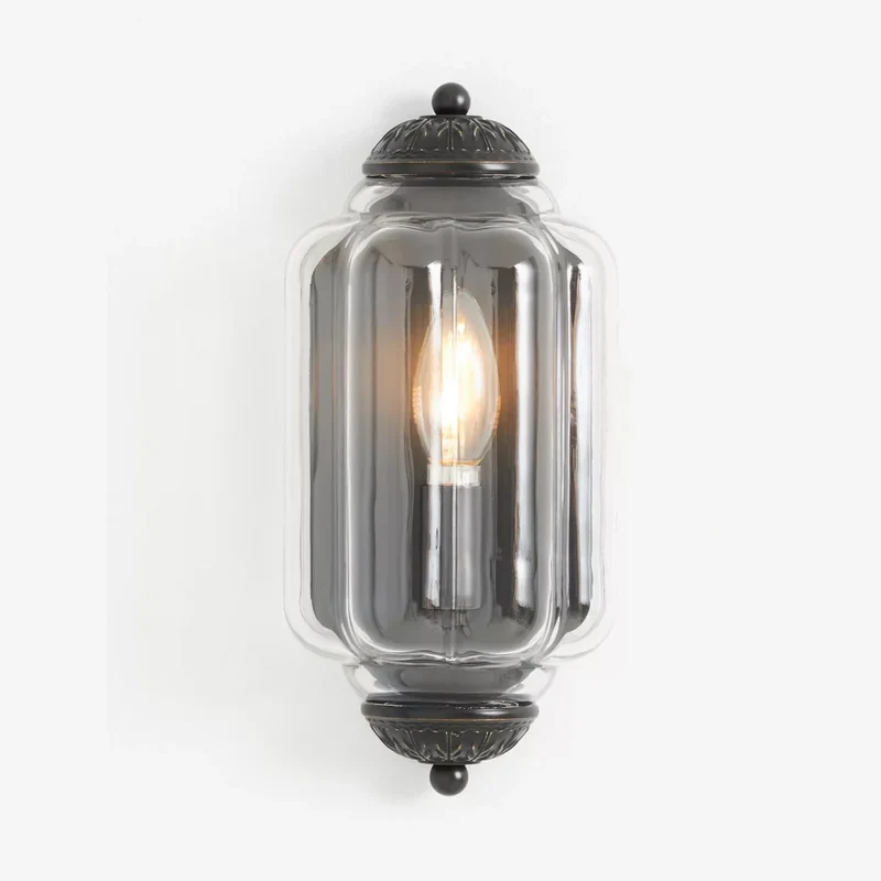 Vintage Wandlamp met Melkglazen Kap en Antieke Afwerking voor Sfeervolle Verlichting | Sansoti