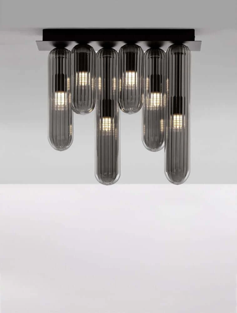 Gustave LED Deckenleuchte Rauchgrau