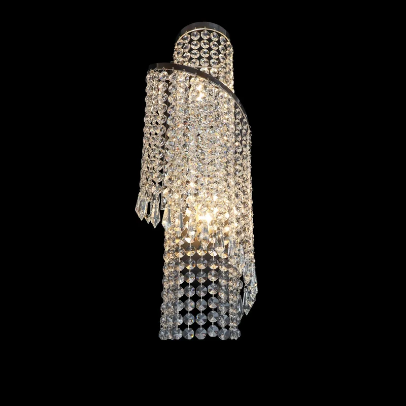 Casa Padrino Luxus Kristall Hängeleuchte Silber Ø 18 x H. 45 cm - Prunkvolle Messing Hängeleuchte mit böhmischem Kristallglas - Barock Möbel - Edel & Prunkvoll