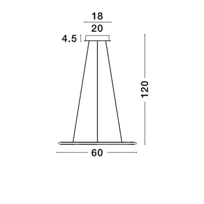 Livorno LED Ring Hängelampe Ø 60cm