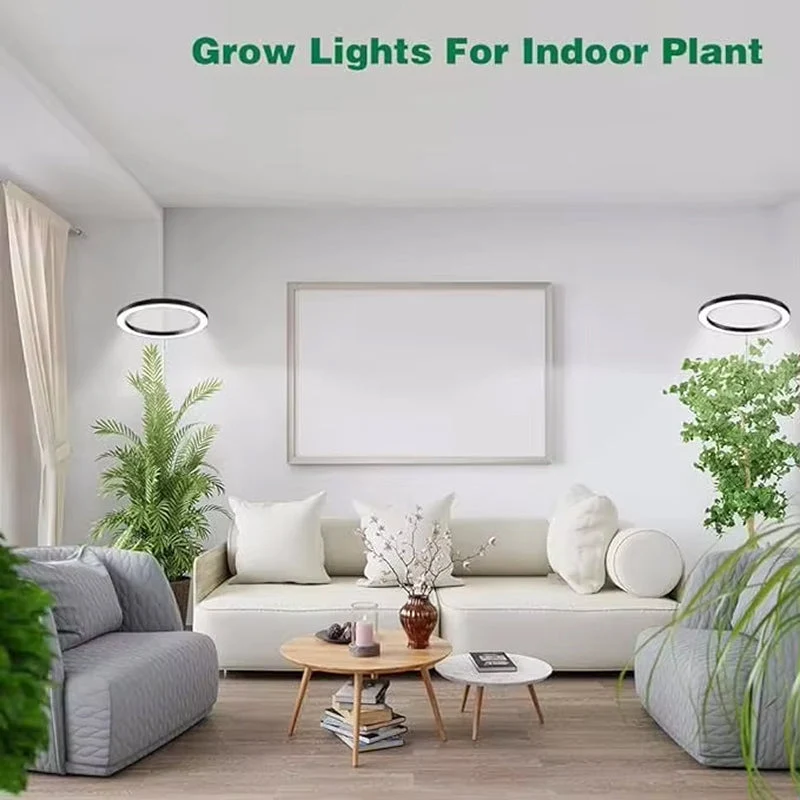 Verstelbare LED Groeilamp met Telescoopstandaard Automatische Timer Spectrum voor Sterke Kamerplanten | Sansoti