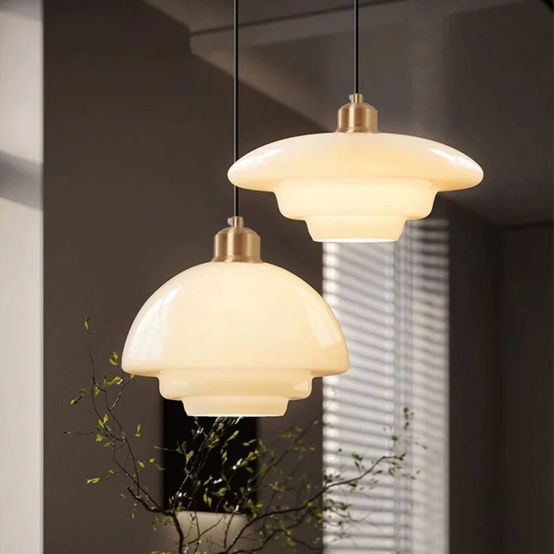Hanglamp Glas E27 Goud Rond Woonkamer Eettafel Keuken Organisch Design Sfeerverlichting Modern Interieur | Sansoti