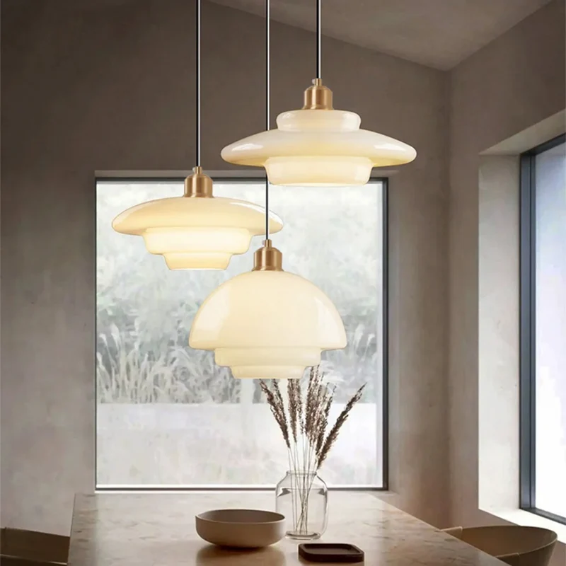 Hanglamp Glas E27 Goud Rond Woonkamer Eettafel Keuken Organisch Design Sfeerverlichting Modern Interieur | Sansoti
