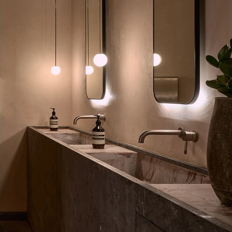 Hanglamp Messing Melkglas Plafond Minimalistisch Modern Scandinavisch Hal Eettafel Nachtkastje | Sansoti