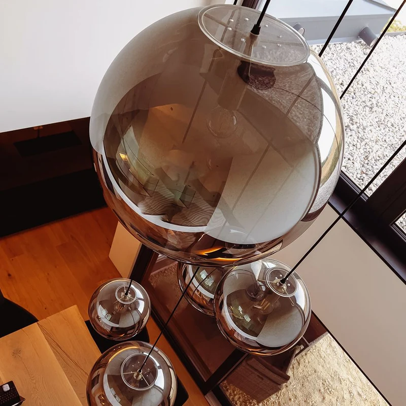 s.luce Orb 5-flammige Galerielampe Modular