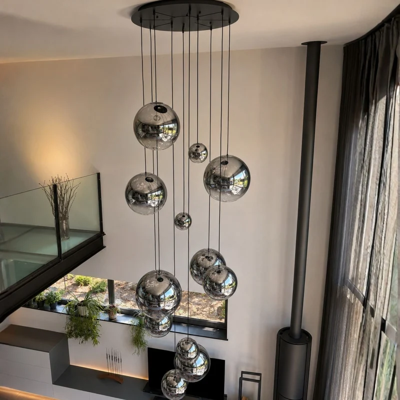 s.luce Orb Galerielampe 8-flammig Modular