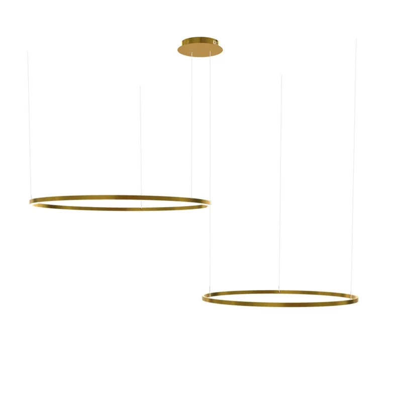 s.luce LED Ring Hängelampe 2-flammig Exzentrisch