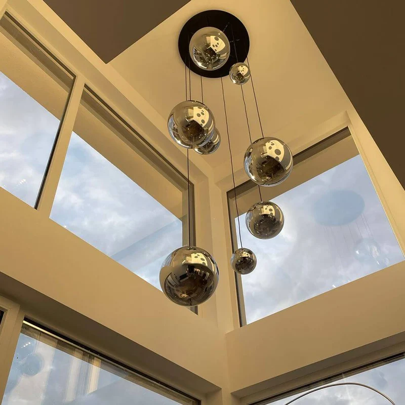 s.luce Orb XL Galerieleuchte 8-flammig mit Modular Baldachin