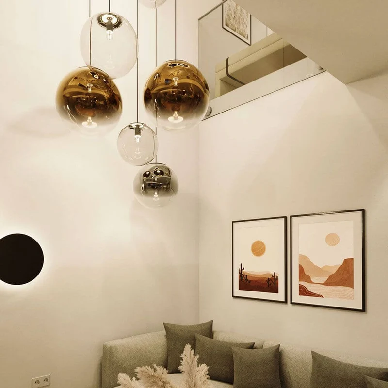 s.luce Orb XL Galerieleuchte 8-flammig mit Modular Baldachin
