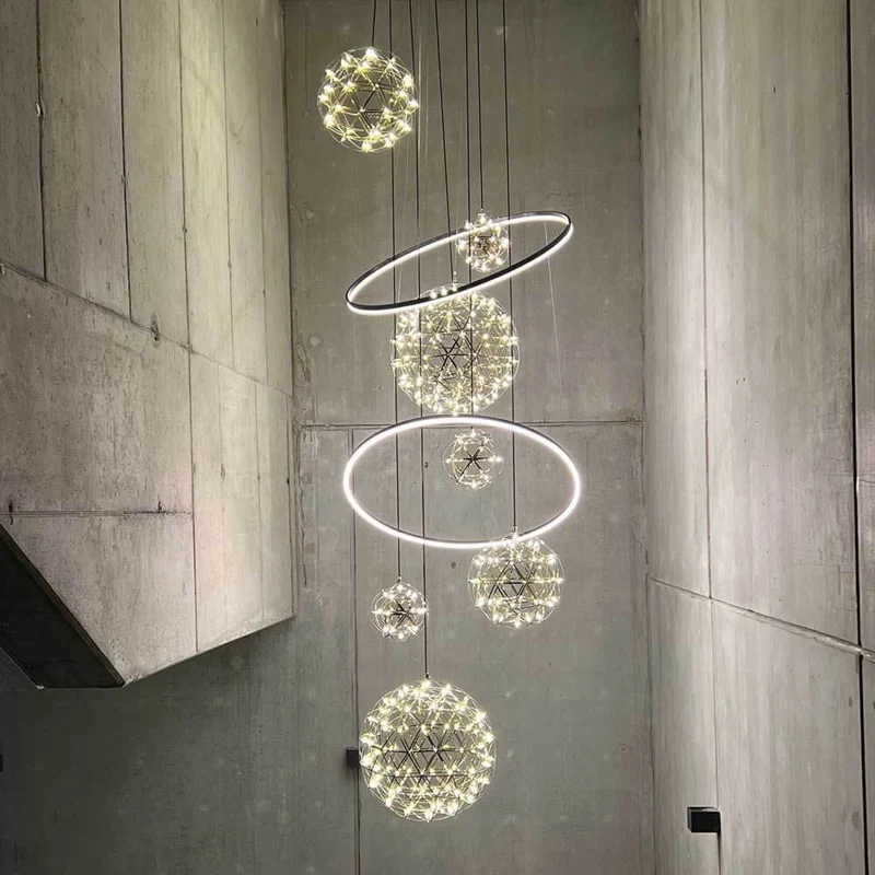 s.luce Fusion XXL Galerieleuchte 8-flammig LED-Ring