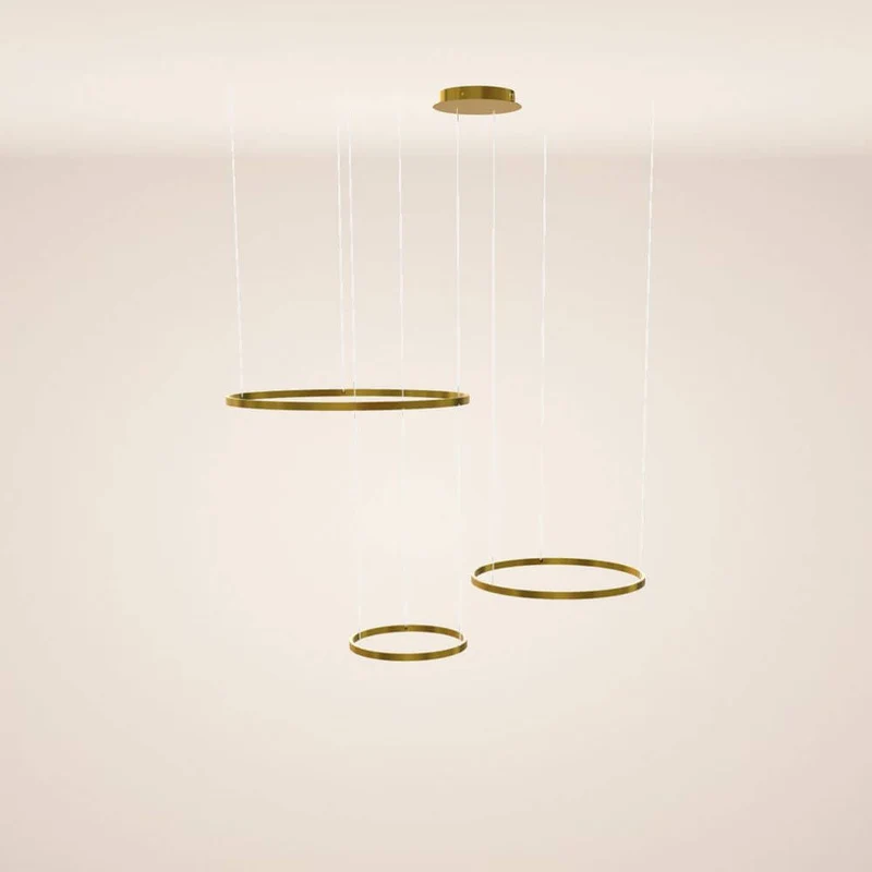 s.luce LED Ring Pendelleuchte 3-flammig Exzentrisch