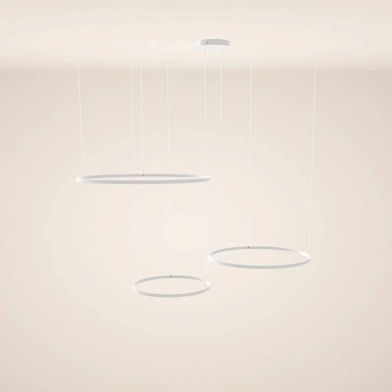 s.luce LED Ring Pendelleuchte 3-flammig Exzentrisch