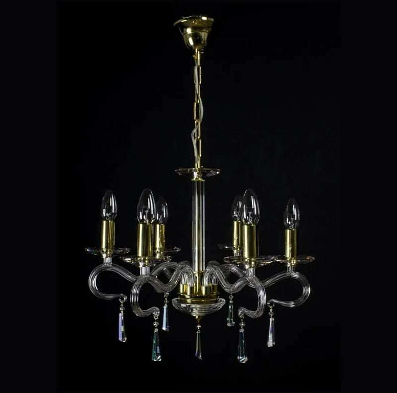 Casa Padrino Luxus Kristall Deckenleuchte Gold Ø 49 x H. 42 cm - Prunkvolle Messing Deckenleuchte mit böhmischem Kristallglas - Barock Möbel - Edel & Prunkvoll