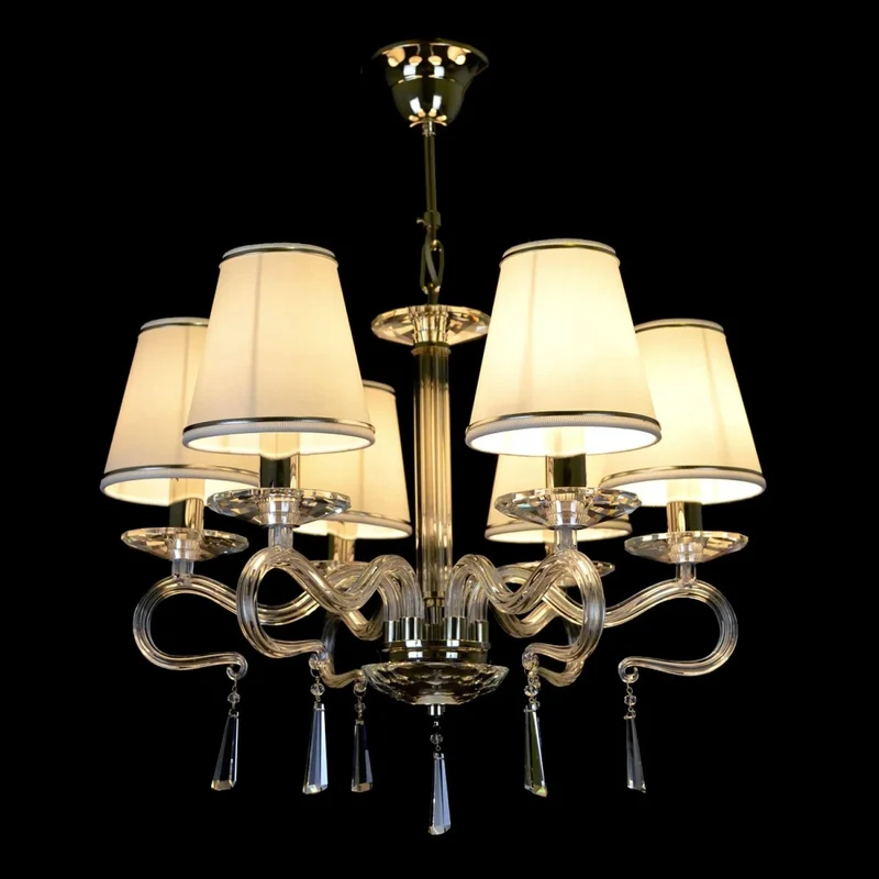 Casa Padrino Luxus Barock Kristall Kronleuchter Silber Ø 49 x H. 42 cm - Prunkvolle Messing Kronleuchter mit böhmischem Kristallglas - Barock Möbel - Edel & Prunkvoll