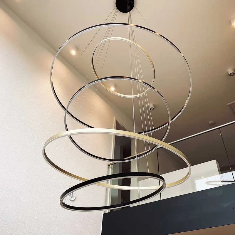 s.luce LED Ring Pendelleuchte 5-flammig Zentrisch