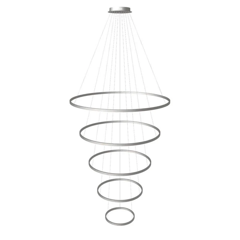 s.luce LED Ring Pendelleuchte 5-flammig Zentrisch