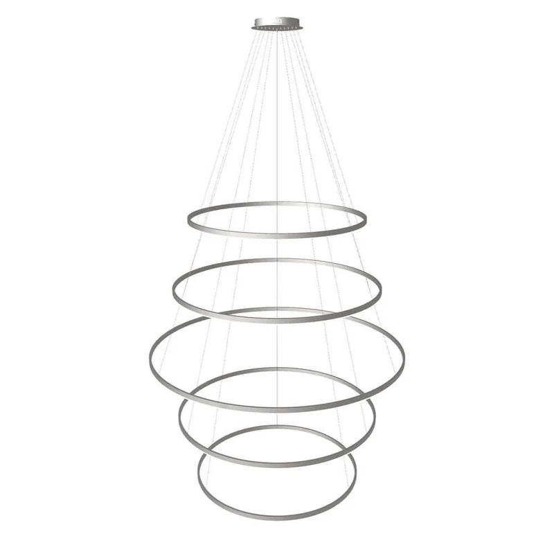 s.luce LED Ring Pendelleuchte 5-flammig Zentrisch