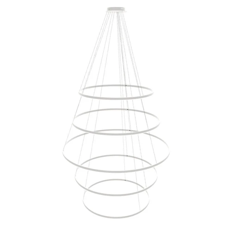 s.luce LED Ring Pendelleuchte 5-flammig Zentrisch