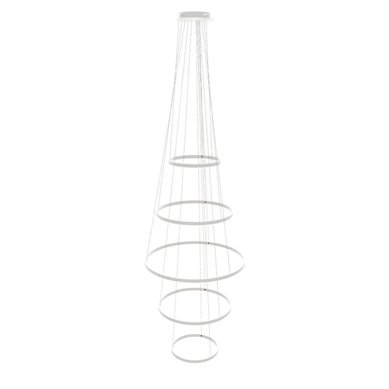 s.luce LED Ring Pendelleuchte 5-flammig Zentrisch