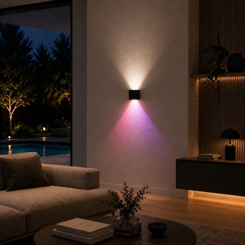 s.luce Ixa LED Wandlampe verstellbare Winkel Innen & Außen IP44