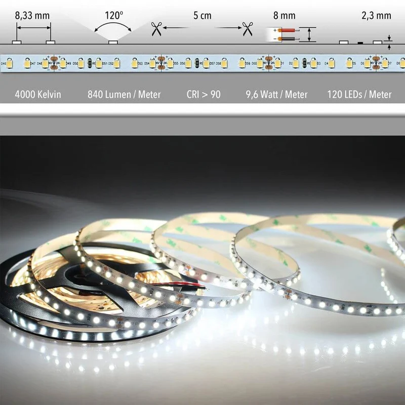 5m LED Lichtband 24V auf Wunsch