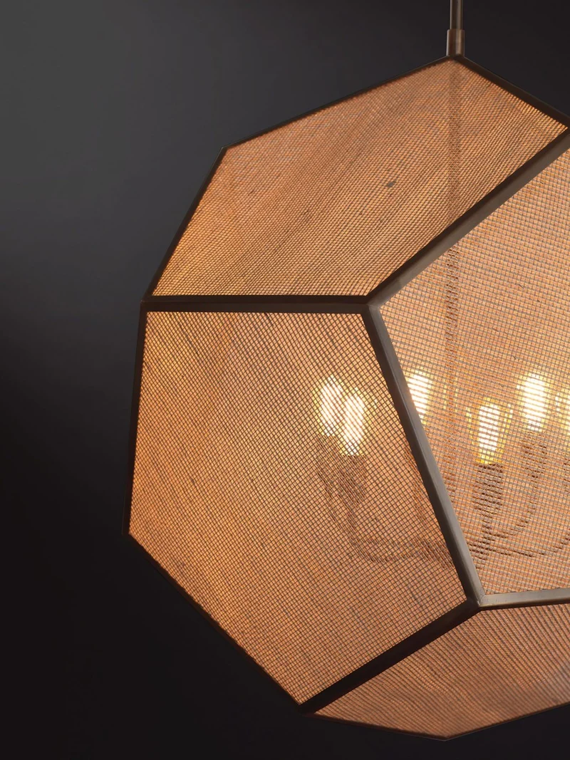 Casa Padrino Luxus Hängeleuchte Laterne Messing Brüniert Ø 75 cm - Handgefertigte Laterne aus Edelstahl - Luxus Kollektion - Edel & Prunkvoll