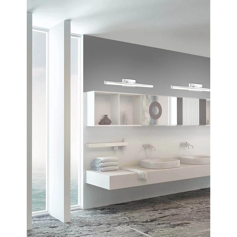 Vanese LED Bad-Wandlampe Acryl, Chrom