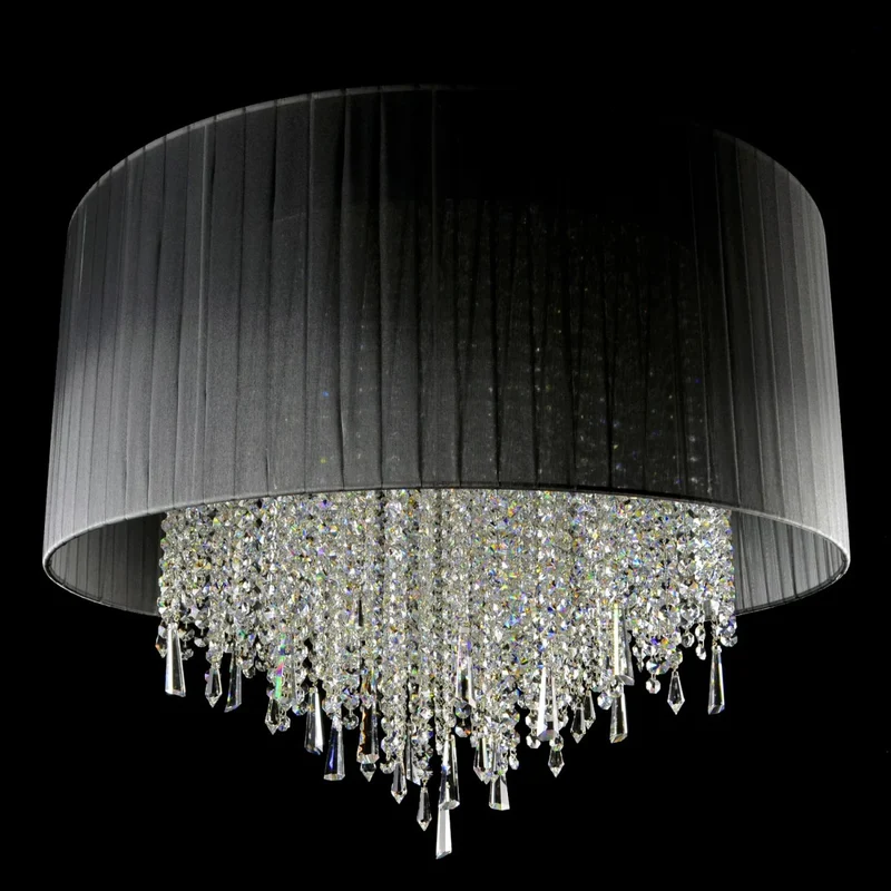 Casa Padrino Luxus Kristall Kronleuchter Silber Ø 70 x H. 55 cm - Prunkvolle Messing Kronleuchter mit böhmischem Kristallglas - Barock Möbel - Edel & Prunkvoll