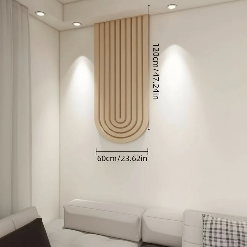 Gebogen Vilten Prikbord Wandorganizer 60x120 cm Modern Memobord Kantoordecoratie Thuiswerkplek Opbergsysteem | Sansoti
