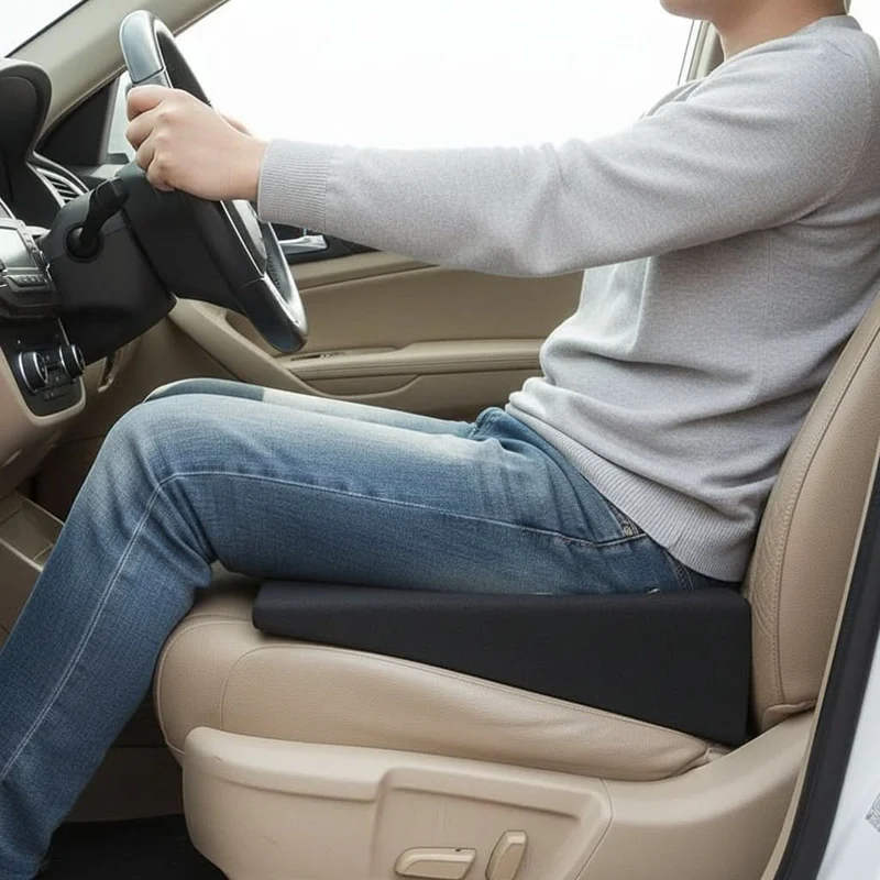 Ergonomisch Zit- en Rijkussen met Geheugenfoam voor Optimale Rug en Heup Ondersteuning Auto Kantoor Bureaustoel | Sansoti