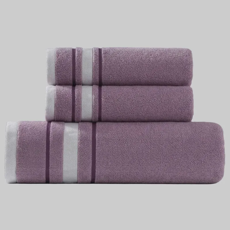 Luxe Katoenen Handdoekenset Badkamer Zacht Absorberend Donkerblauw Wit Grijs Rood Oranje Badhanddoeken Premium | Sansoti