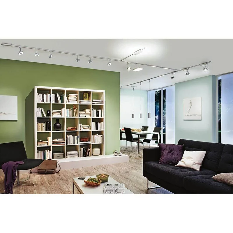 U-Rail LED Schienenspot Circle Chrom-Matt Dimmbar
