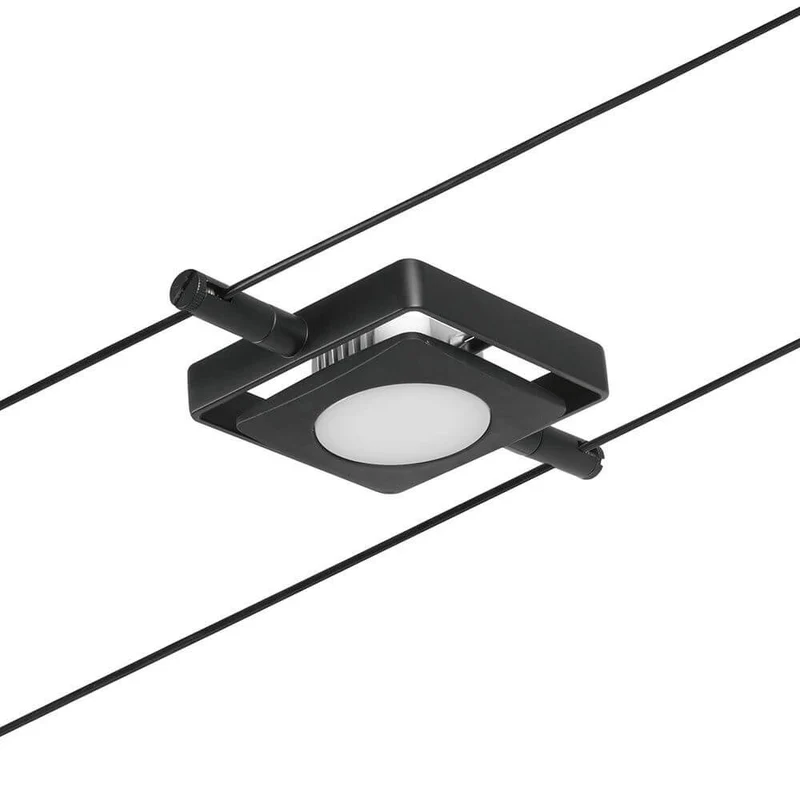 CorDuo LED Seilsystem Mac Basis-Set Schwarz-Matt, Chrom