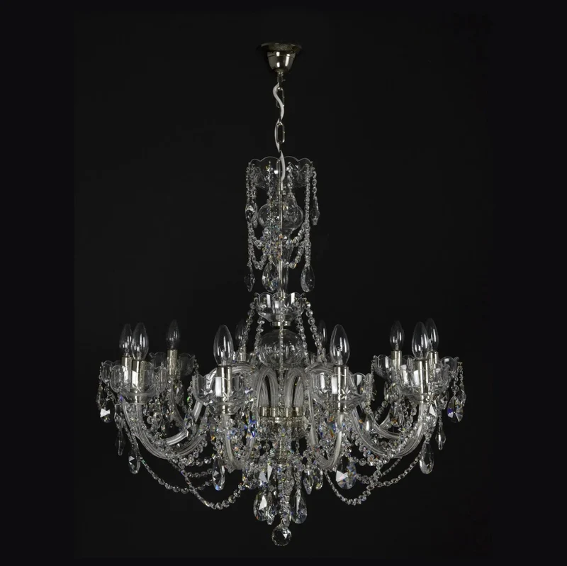 Casa Padrino Luxus Barock Kristall Kronleuchter Gold Ø 78 x H. 64 cm - Prunkvolle Messing Kronleuchter mit böhmischem Kristallglas - Barock Möbel - Edel & Prunkvoll