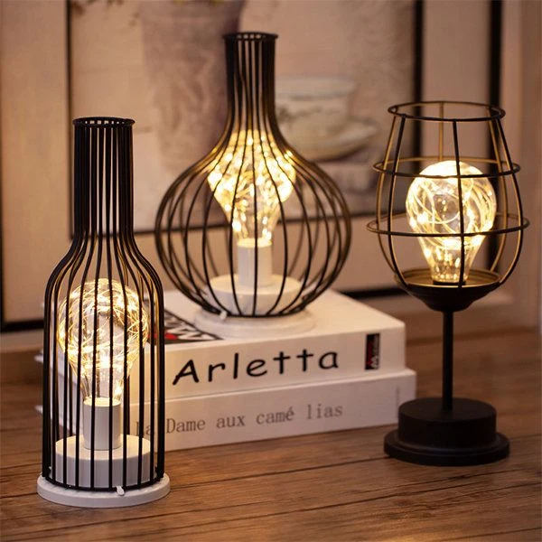 Draadloze Sfeerlamp Wijnvorm Warm Licht Tafelverlichting Diner Decoratie Sfeervolle Designlamp Interieur | Sansoti